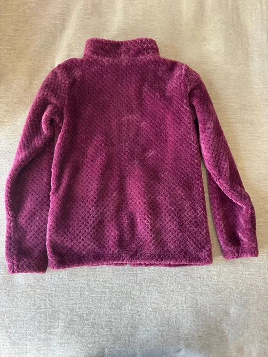 Columbia Kids Fleece Jacket Youth Medium 10-12 Pink Full Zip Sherpa Cozy Soft - Picture 7 of 9